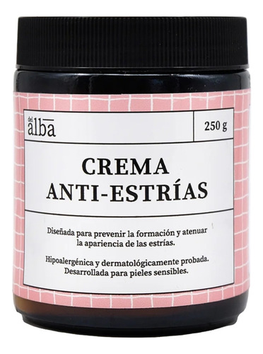 Crema Antiestrías Apícola Del Alba 250 Grs