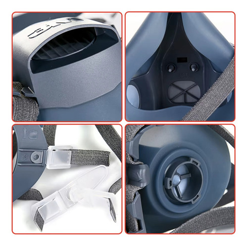 Mascarilla 3m Máscara De Gas Completa 15 En 1 Modelo 7502