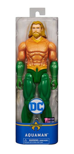 Imagen 3 de 6 de Aquaman Figura De 30cm Muñeco Articulado Art 68700 Original