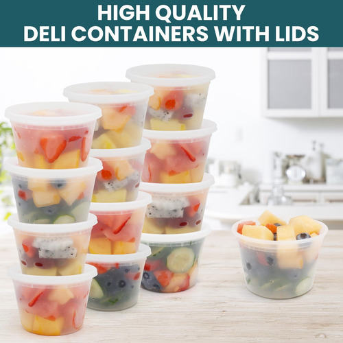 Wgcc Contenedores Deli Con Tapas 16 Oz Contenedores De Sopa