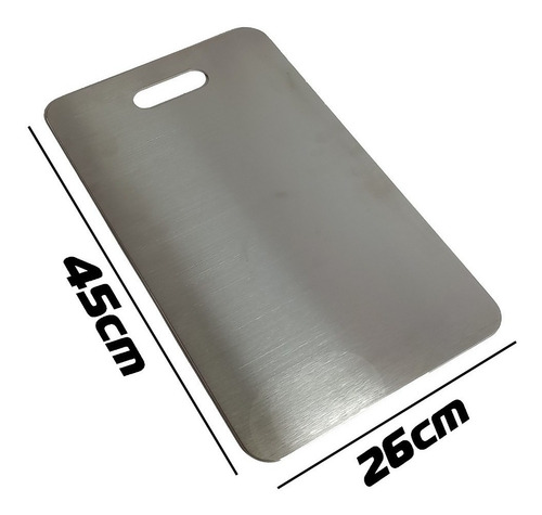 Bacha Cocina Pileta Simple + Dosificador Y Tabla Acero 87cm