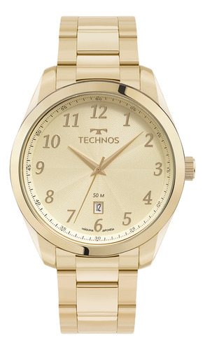 Relógio Technos Masculino Steel Dourado - 2315lan/1d