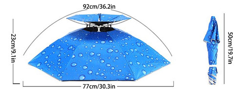 Chapéu De Guarda-chuva De Pesca, Cabeça Externa, Cabeça Dobr