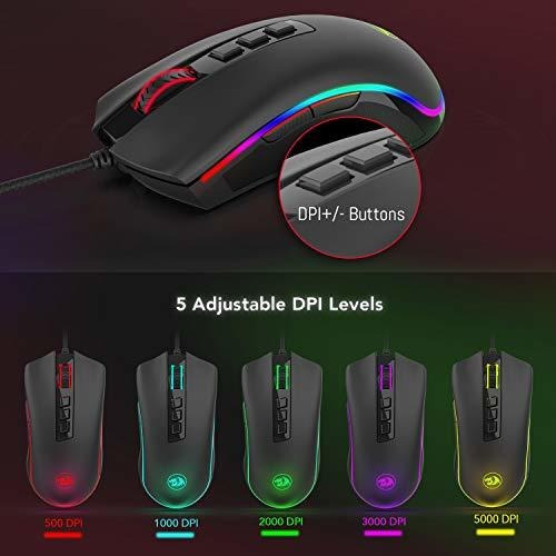 Mouse Gamer Redragon M711 Cobra Retroiluminación Croma