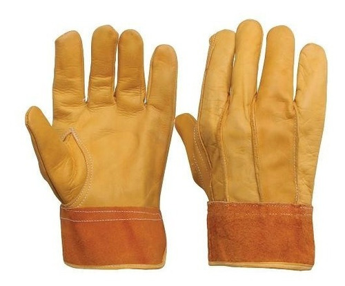 5pzas Guantes Cortos De Operador Piel De Res Surtek 1374 /v