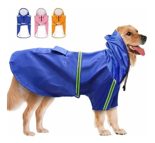Abrigo Impermeable-reflectante Para Perros. Talla Xl