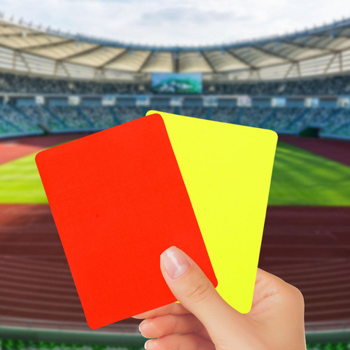4 Juego De Cartas De Árbitro Deportivo, , Sólo Tarjeta