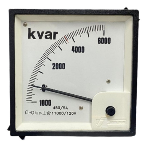 Varimetro Ev96 Esq. 10 450/5a 11000/120v Trmv 3630kvar Kron