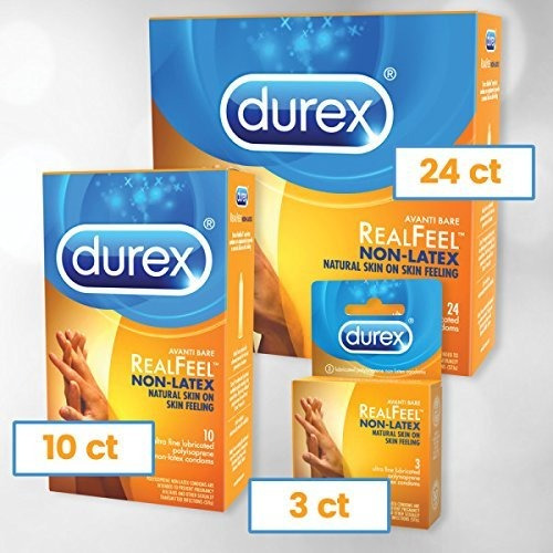 Condones Condón Sin Látex Durex Avanti Bare Realfeel, 3 Un