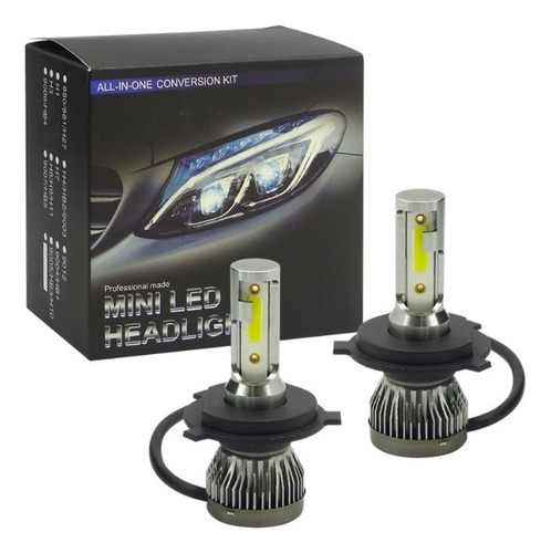 Kit 2 Ampolletas Led H-4 / 30watt / 12v / Modelo Mini