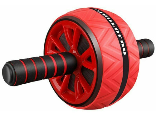 Alfombra abdominal Exercise Wheel Ab Wheel, color rojo/negro