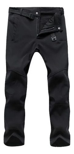 Pantalones Casuales Impermeables De Forro Polar Grueso Para