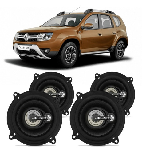 Falante Renault Duster 2015 A 2018 Bravox 200w Automotivo