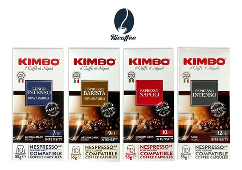Pack 50 Cápsulas Kimbo Compatibles Con Nespresso 