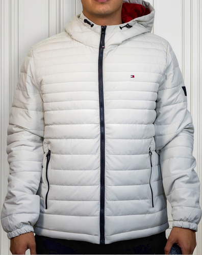 Chamarra Tommy Hilfiger Hombre Impermeable Con Capucha