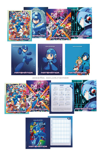 Kit Imprimible De Megaman Caratulas Para Carpeta