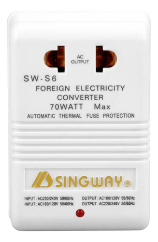 Convertidor De 120v A 240v + Paso 70w Paso Y Transformador W