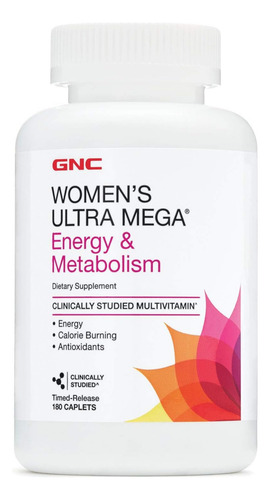 Gnc Ultra Mega Energy Metabolism Multivitamin For Women 180c Neutro