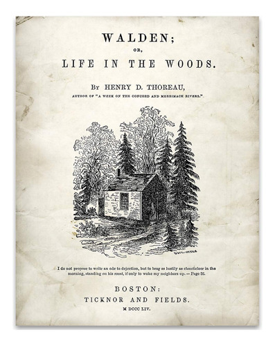 Waldenla Vida Bosque De Henry Thoreau Página De Títul...