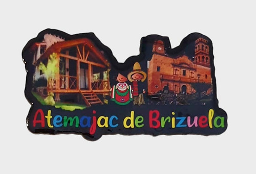 Atemajac De Brizuela Souvenir Recuerdo Jalisco Iman Mdf A509