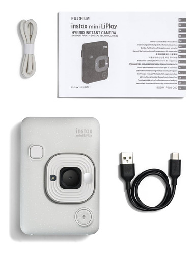 Fujifilm Instax Mini Liplay Hybrid Instant Camera Misty Blanco