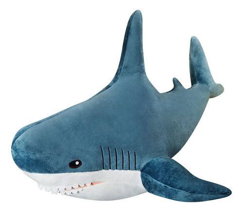 Peluche De Tiburón Gigante Chonky Xxl De 39.4 Pulgadas, Su. Color Azul