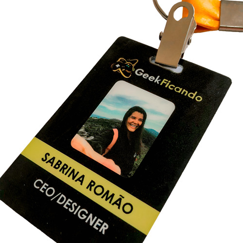 16 Crachás Personalizados Em Pvc Plastificado