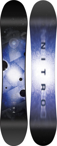 Tabla De Snowboard Nitro Santoku - Twin Camber Azul 1.56 M