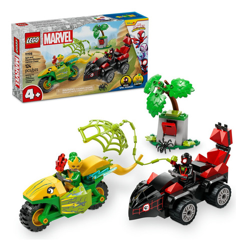 Lego Marvel Spin Y Electro: Duelo Vehículos Dinosaurio 11198 124 Lego Spidey