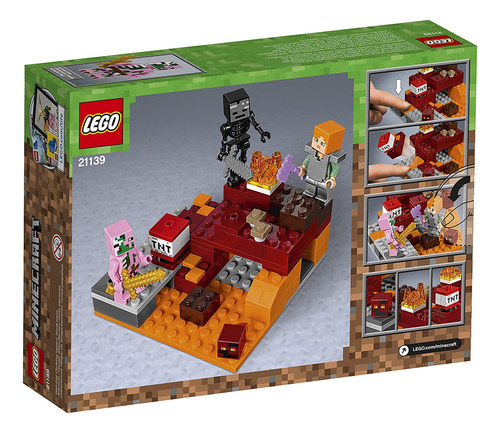 Lego Minecraft The Nether Fight 21139 Kit De Construcción (8