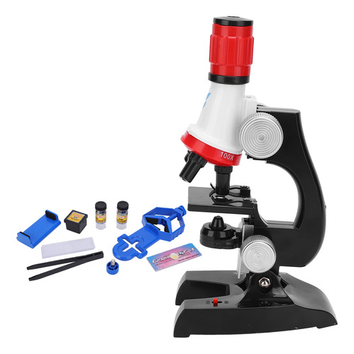 Microscopio para niños 100 x 400 x 1200 x 1200 x 1 x juego de microscopio para niños 