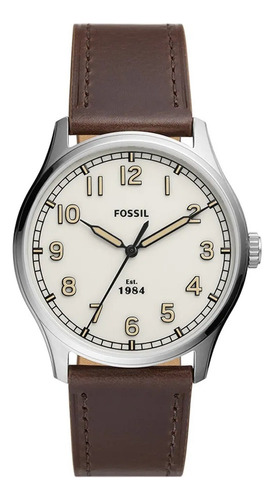 Reloj Fossil Dayliner Fs5927 Hombre Clásico Formal 3 Brazos