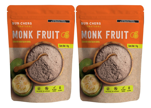 Pack 2 Monk Fruit 1kg - Burchers Natural 