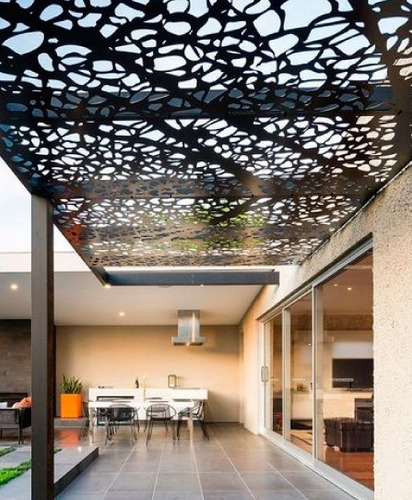 Panel Decorativo, Separador Metálico, Balcones Techo, Diseño P5