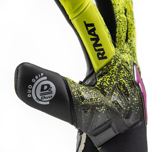 Imagen 4 de 7 de Guante De Portero Rinat Fenix Superior Jd Alpha Niño Neón