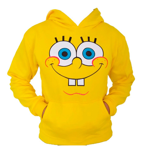 Sudadera Personajes Bob Esponja Niños Estampado Vinil Textil