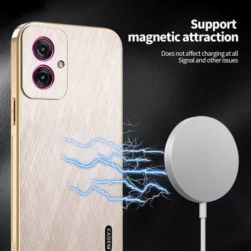Funda Protectora Para Motorola Edge 60 Fusion/edge 60 Stylus/edge 60 Pro Resistente A Los Arañazos, Piel De Seda, Marco Galvanizado
