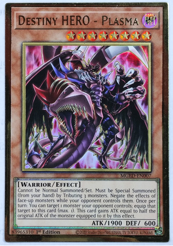 Destiny Hero - Plasma Mged Yugioh! Tcg