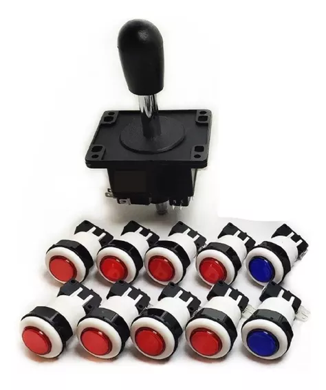 Palanca Arcade Joystick+10 Botones Con Micro Envio Gratis