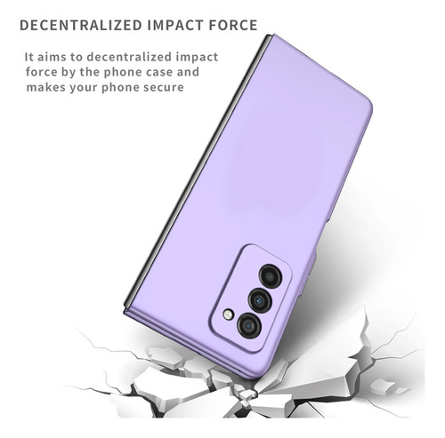 J0k Funda Protectora Plegable Mate Para Samsung Galaxy Z