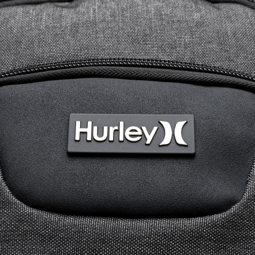 Mochila Hurley Bolsa Executiva Notebook Espaçosa Reforçada Cor Preto Desenho Do Tecido Liso