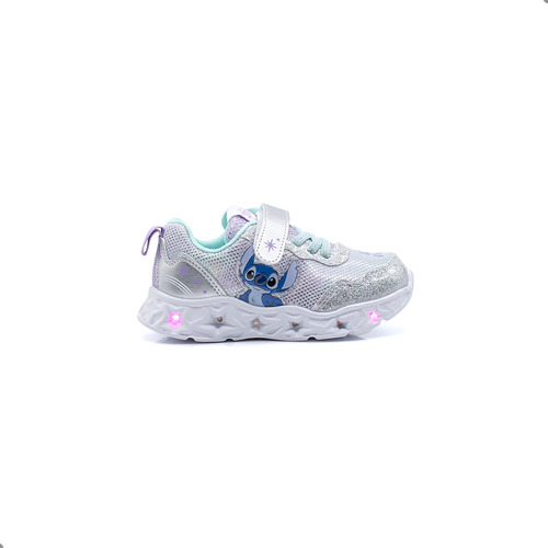 Zapatillas Footy Niña Luces Al Pisar Stitch St872 Tabu