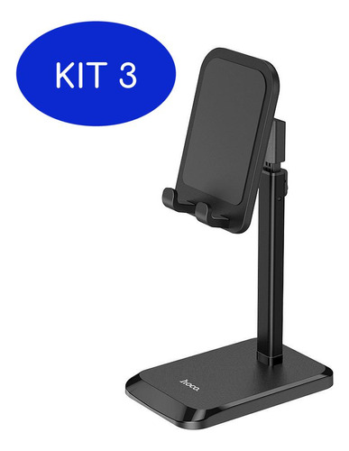 Kit 3 Porta Celular Suporte Mesa Apoio Portátil Ajustável -