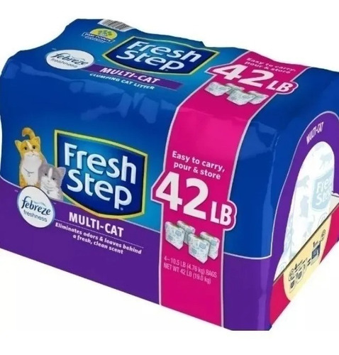 Fresh Step Febreze Multi Cat 19kg Arena Gatos