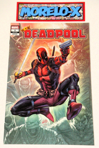 Deadpool #1- Portada Variante Por Rob Liefeld -con C. O. A (Usado)