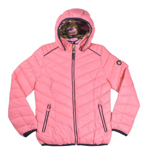 Campera Inflable Niña Importada Impermeable Reversible 53822