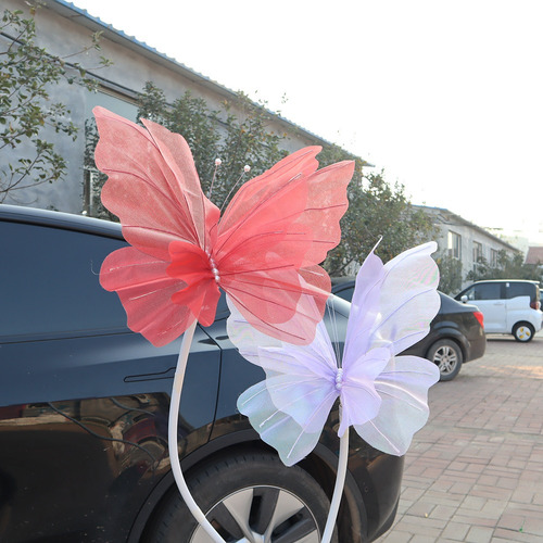 Mariposa Artificial De Hilo De Seda 3d Para Exteriores
