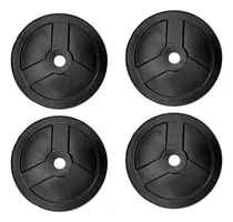 Comprar 4 Discos 2,5 Kg Pesas Liso Pvc Gym Fitness 30mm Fitness Svg Color Negro