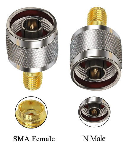 Conector Sma Hembra A Macho Adaptador Coaxial Rf 2 Piezas