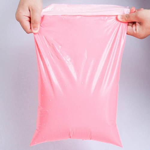 100 Bolsas Sobres De Plástico Para Paquetería 25*35cm Color Rosa